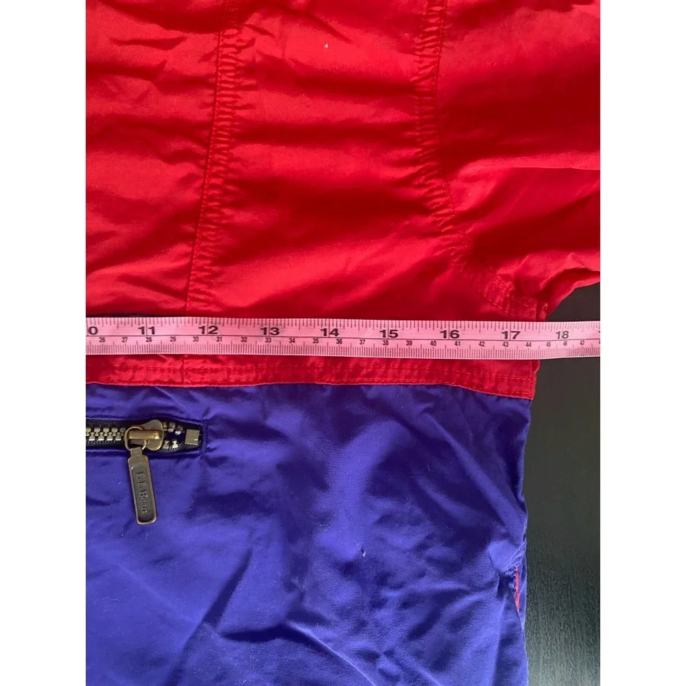 Vintage 90s LL Bean Mountain Classic‎ Anorak Jacket Colorblock Kids Large